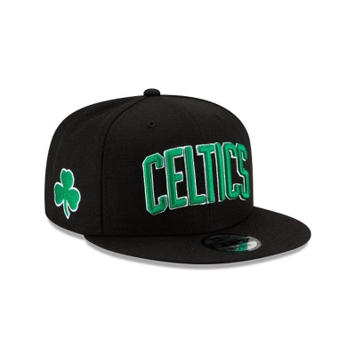 Black Boston Celtics Hat - New Era NBA Statement Edition 9FIFTY Snapback Caps USA1457209